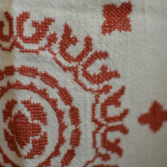 Lucky Brand Pacifica Embroidered Linen Tank Top, Medium - Picture 4 of 5